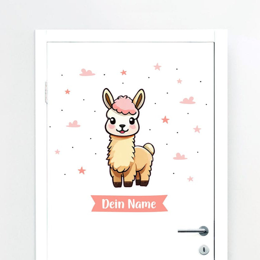 Türaufkleber Llama #20