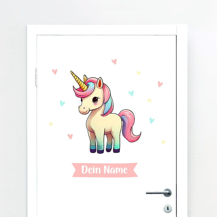 Türaufkleber Einhorn #22