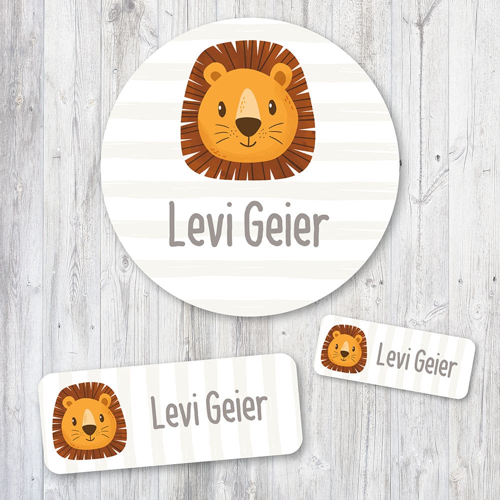 Aufkleberset Löwenkönig