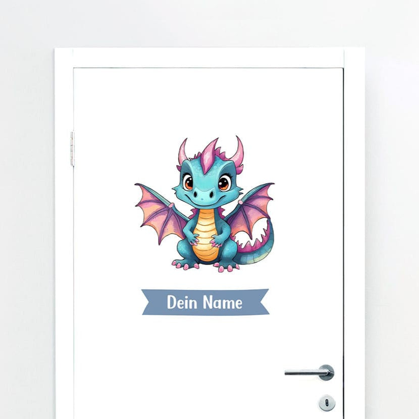 Türaufkleber Drache #82