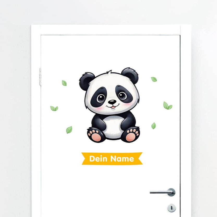 Türaufkleber Panda Aquarell #84