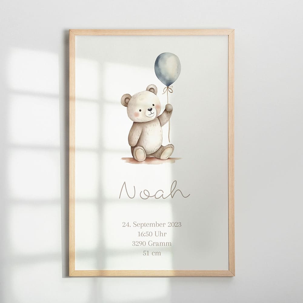 Bilder Teddybaer mit Namen 55P2