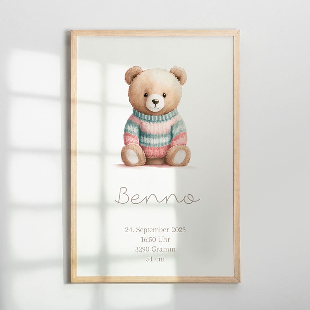 Bilder Teddybaer mit Namen 66P2