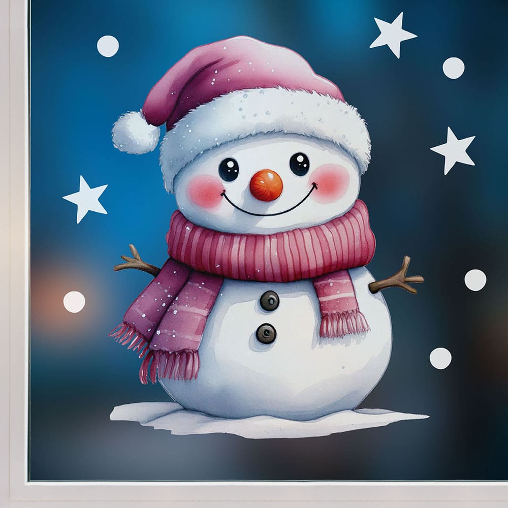 Weihnachtsmann Fensterbild 10