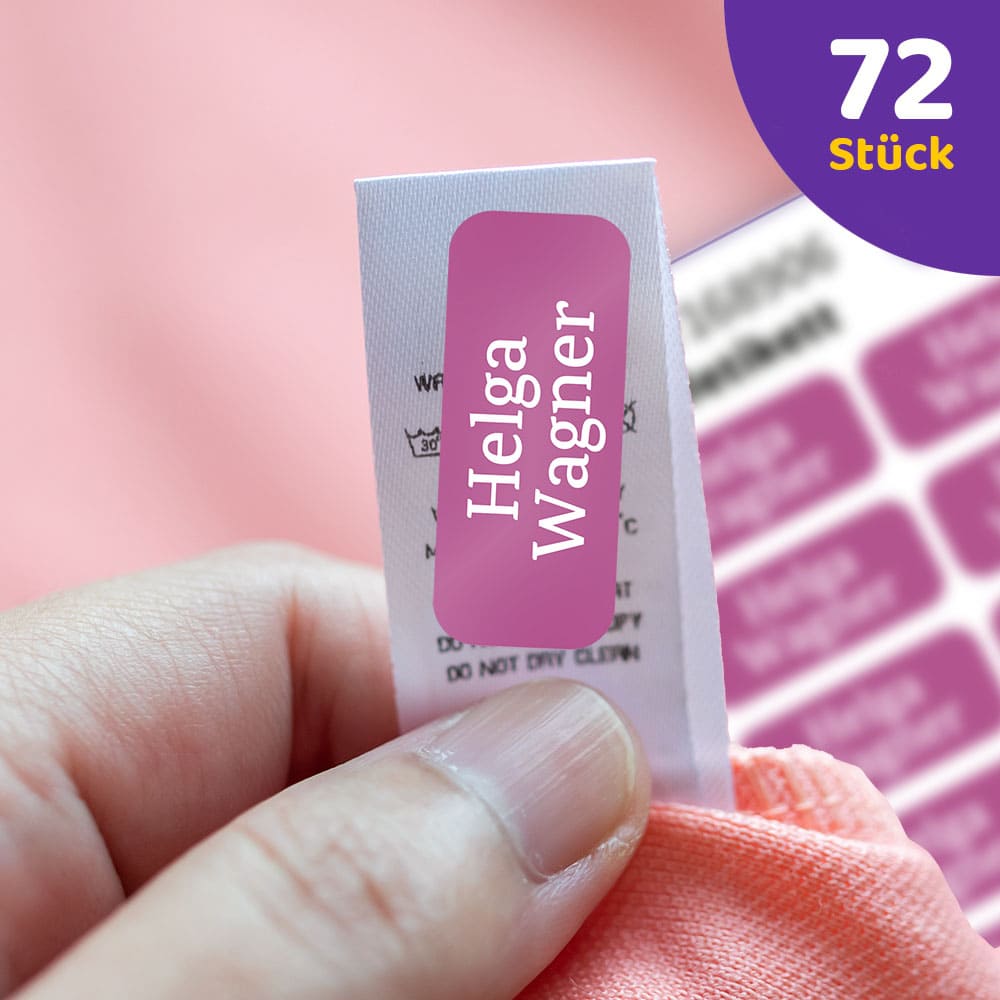 Textiletiketten für Pflegeheime