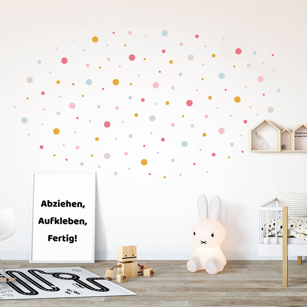 Wandtattoo Kinderzimmer Punkte