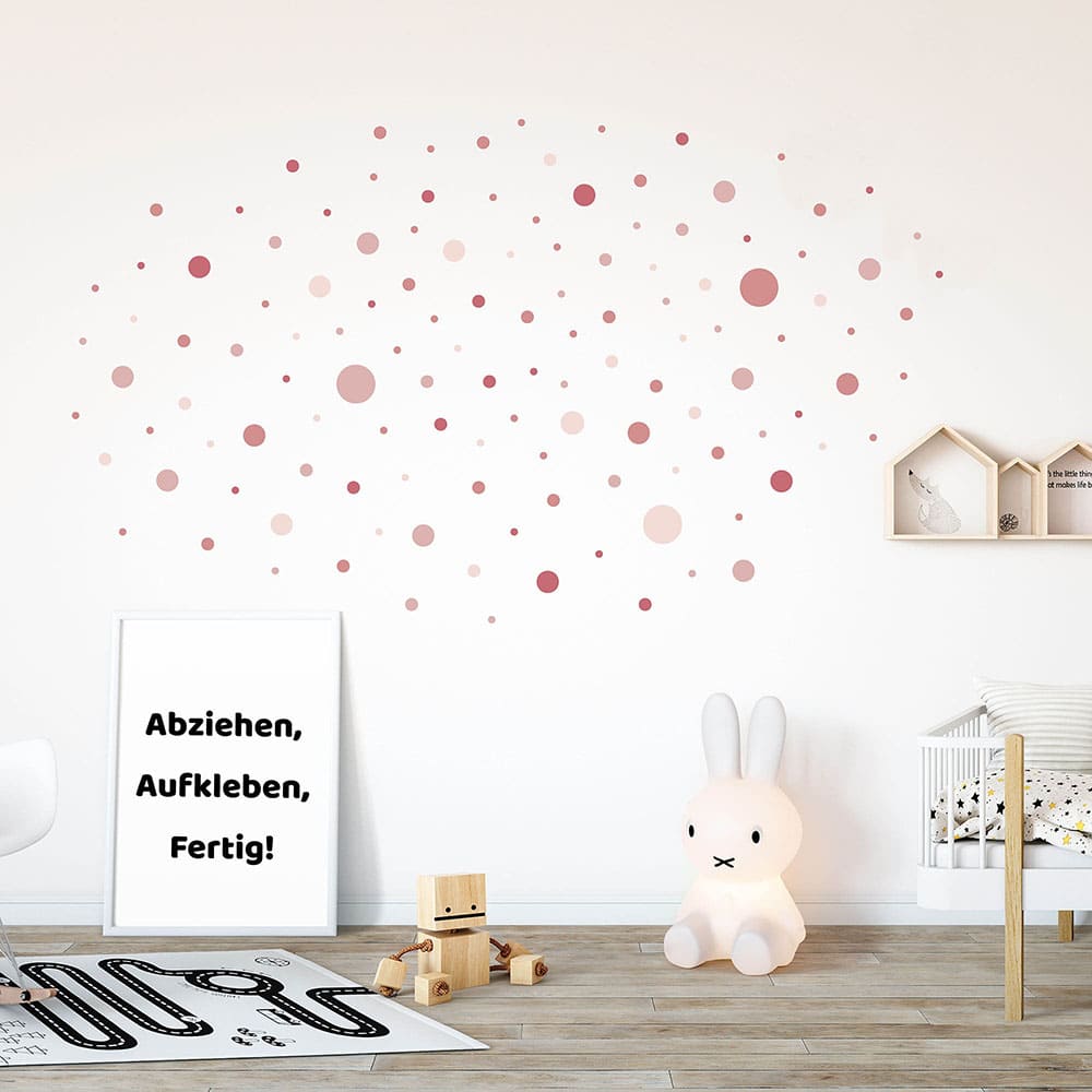 Wandtattoo Kinderzimmer Punkte