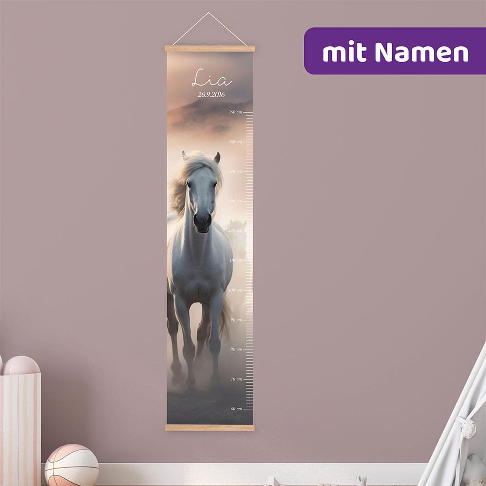 personalisierte Messlatten mit Namen