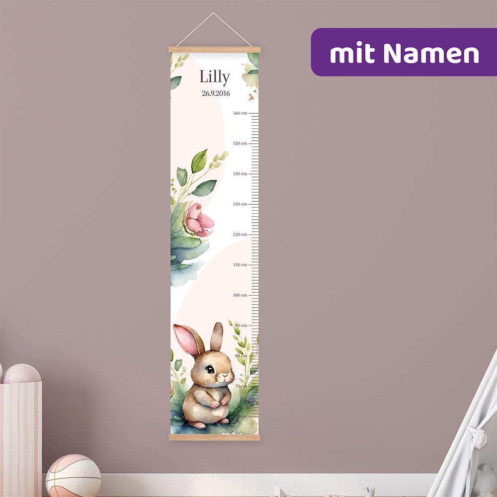 personalisierte Messlatten mit Namen