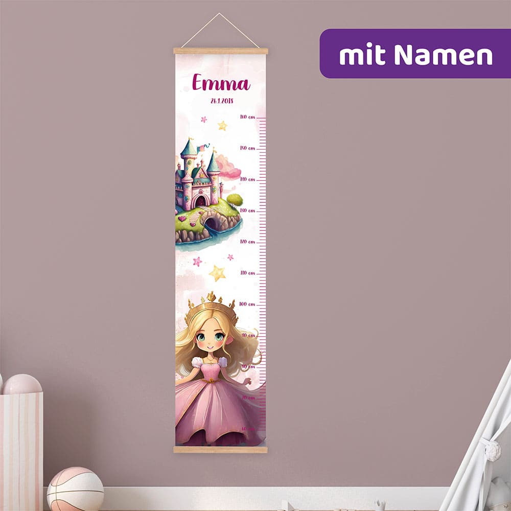 personalisierte Messlatten mit Namen