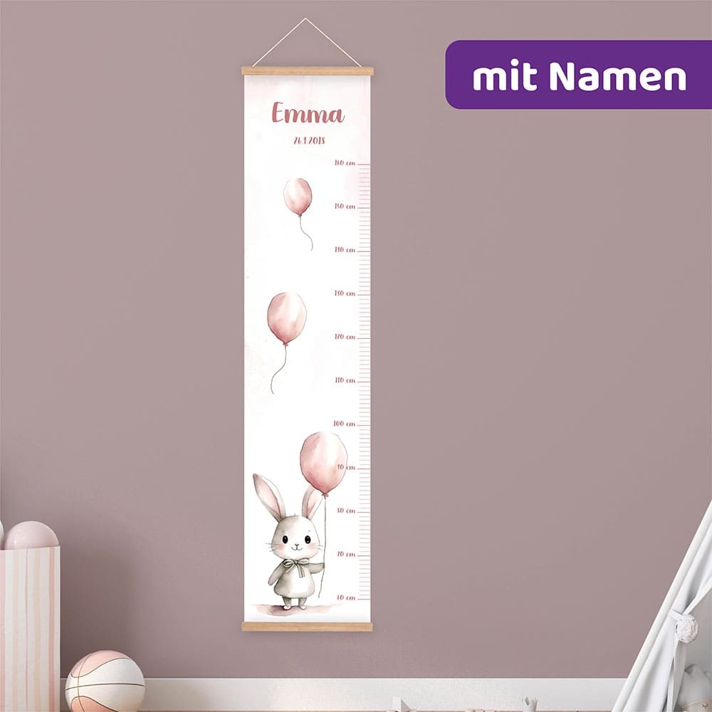 personalisierte Messlatten mit Namen