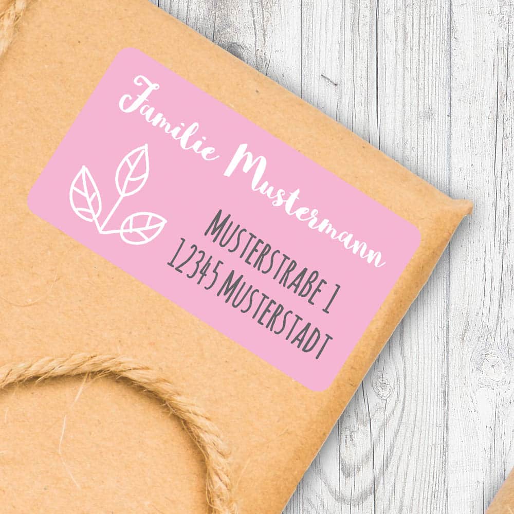 Adressaufkleber mit Motiv gross