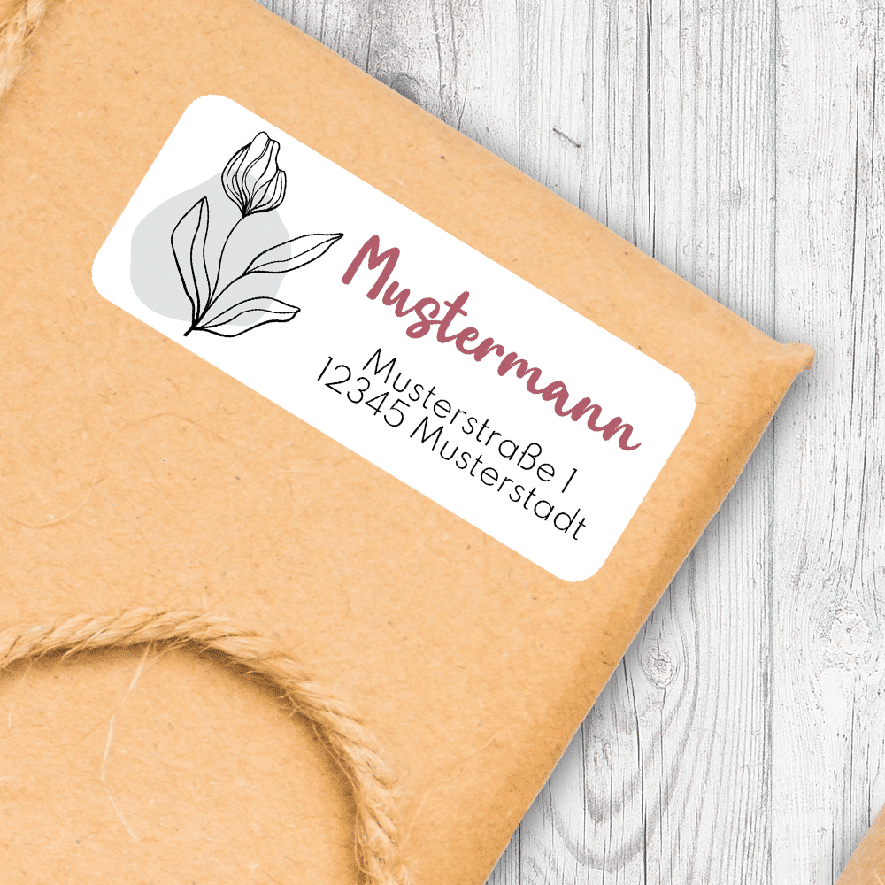 Adressaufkleber mit Motiv