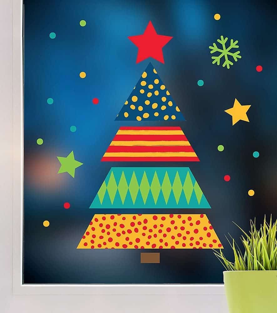 Fensterbild Weihnachtsbaum