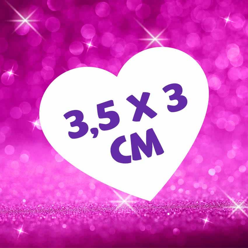 Glitzeraufkleber herz schule