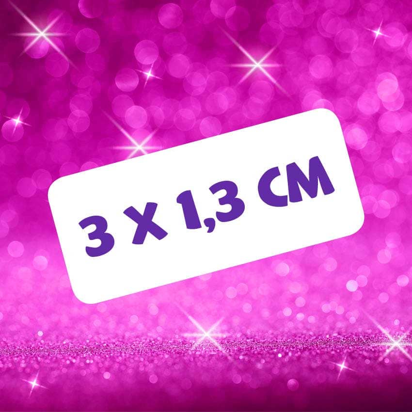 Glitzeraufkleber klein schule