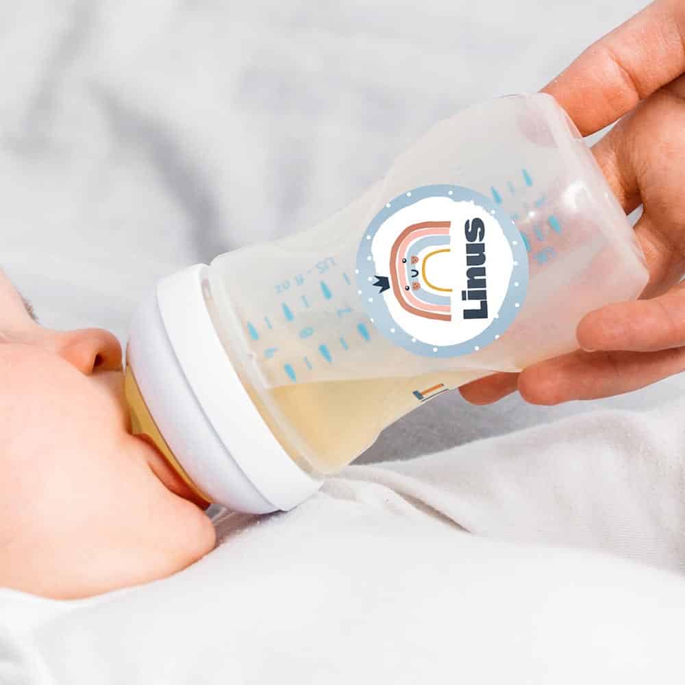 Runde Namensaufkleber