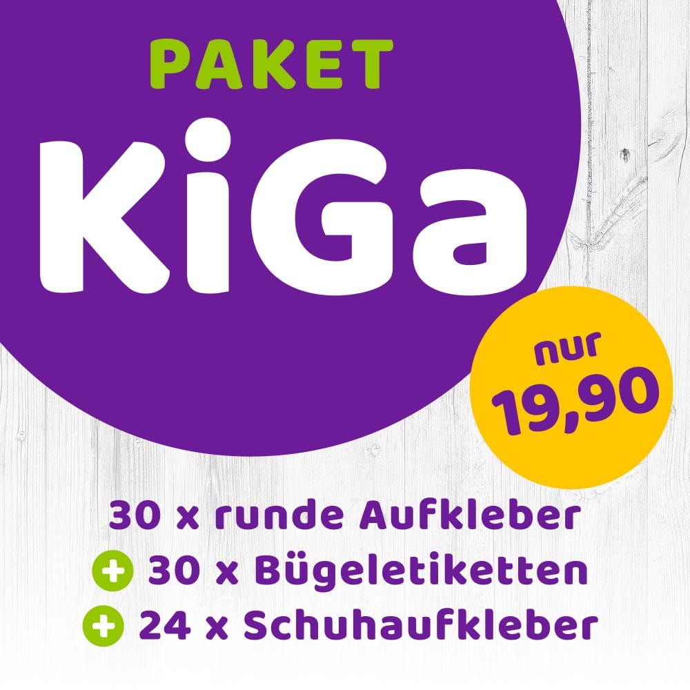 Kindergarten Paket 84 Namensaufkleber im Set