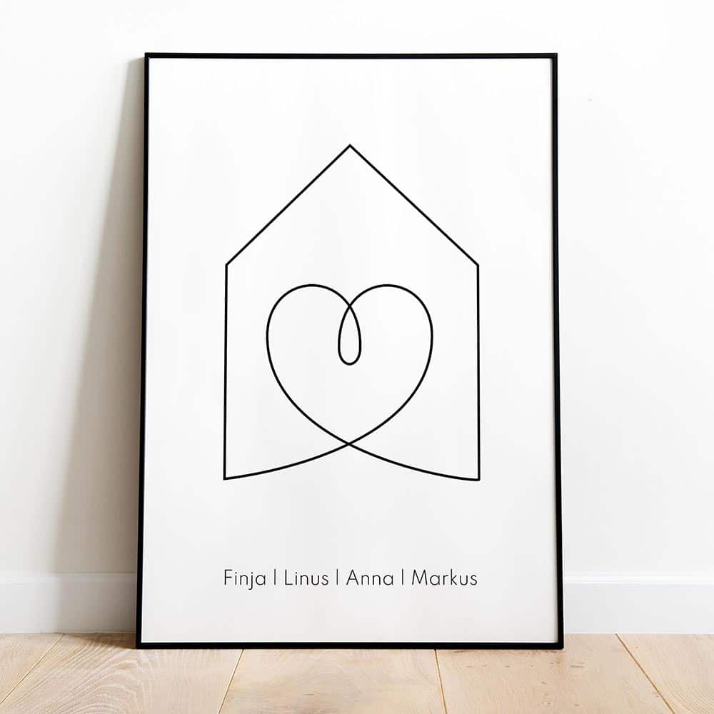 Familienposter Haus #14