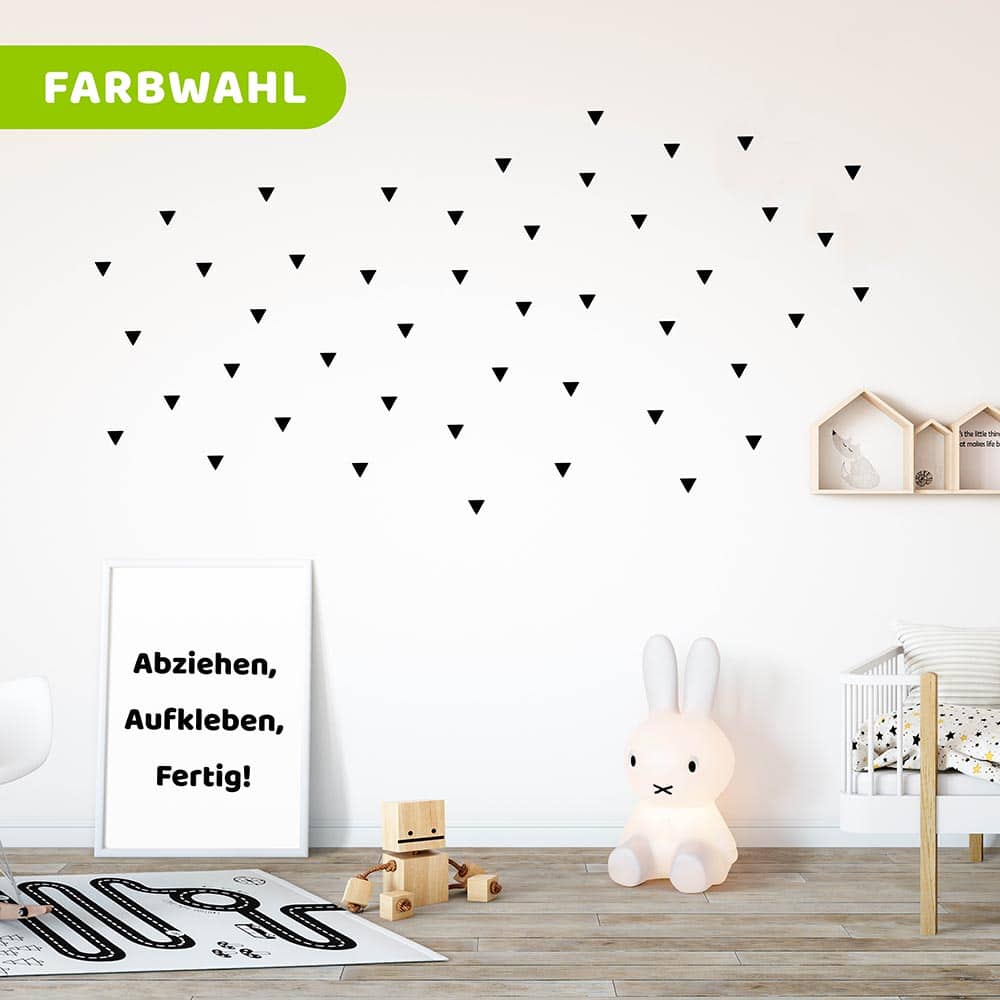 Wandtattoo Dreiecke 110