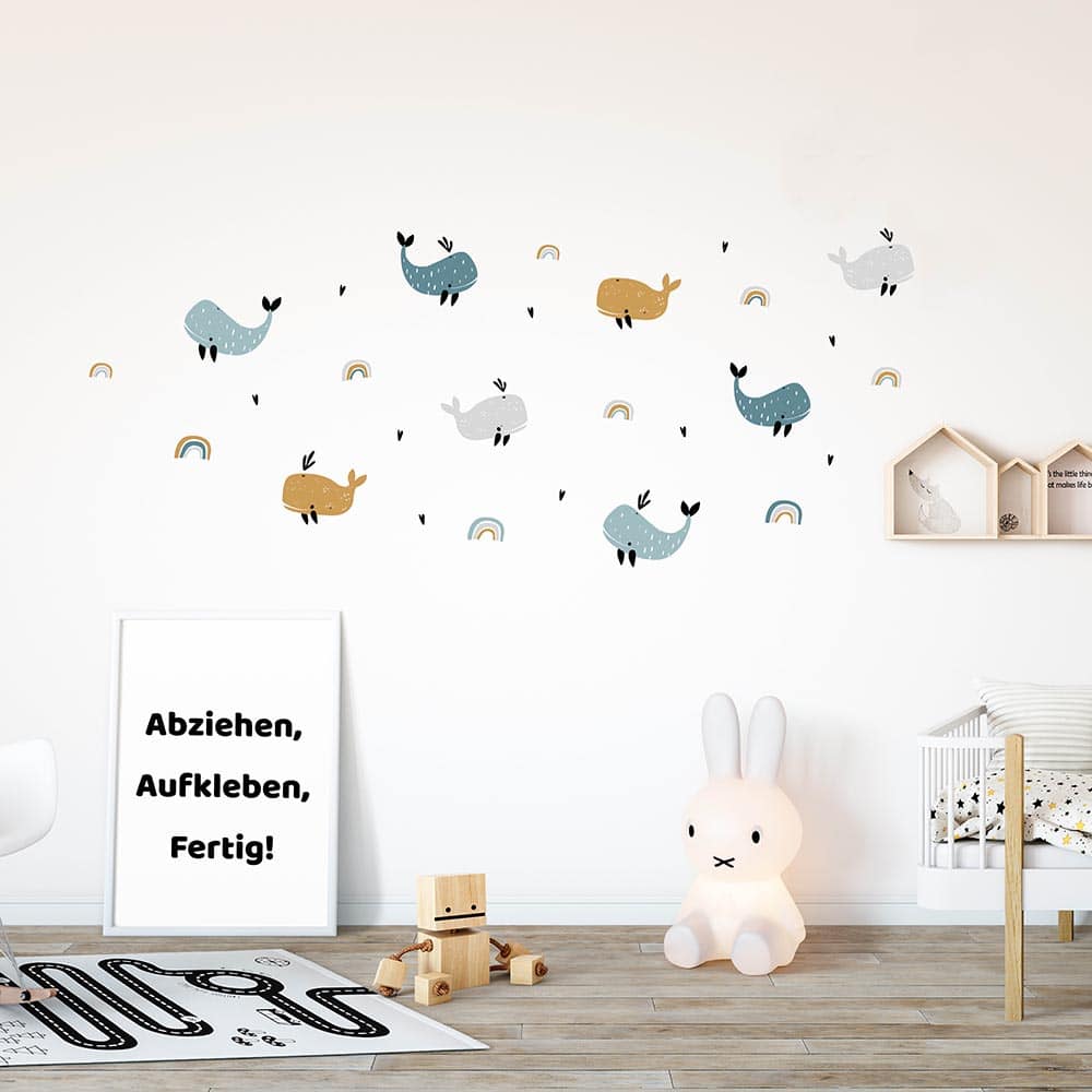 Wandtattoo Wale 105