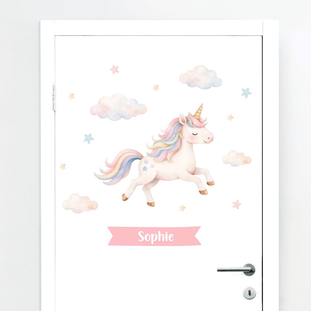 Türaufkleber Einhorn #101
