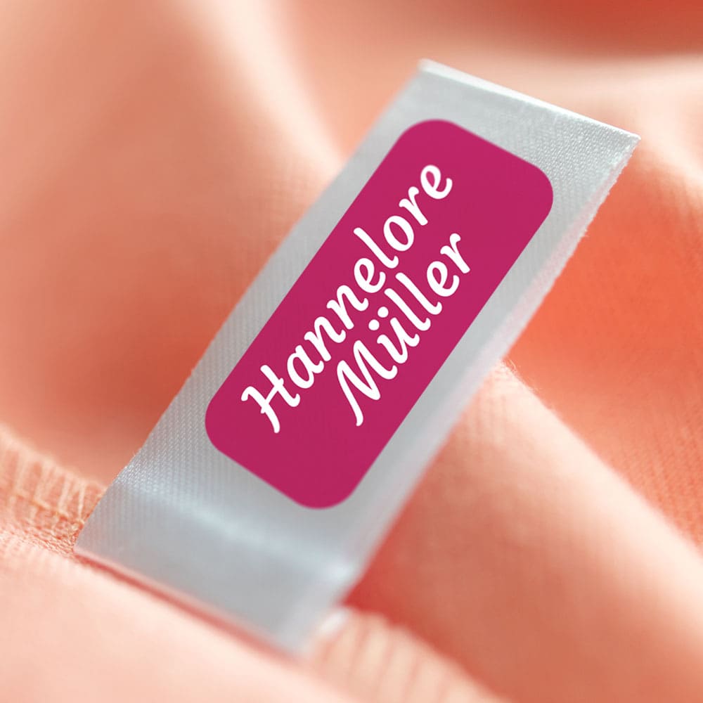 Textiletiketten für Pflegeheime