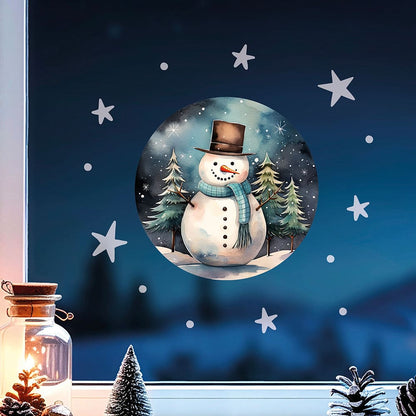 Weihnachtsmann Fensterbild 109