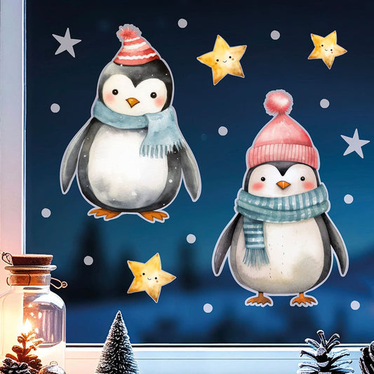 Pinguine Fensterbild 113 Bild