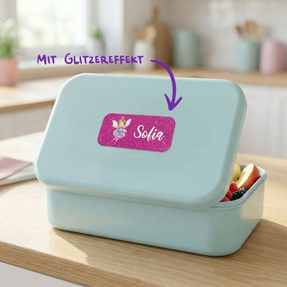 Mittlere Glitzer-Namensaufkleber