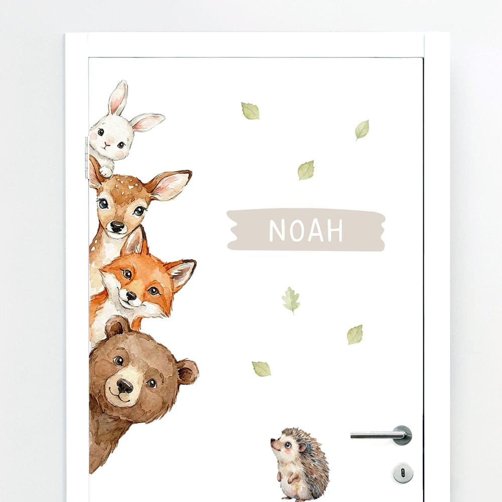 Türaufkleber Waldtiere #93