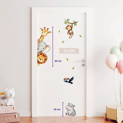 Türaufkleber Dschungeltiere #94