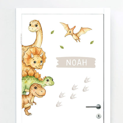 Türaufkleber Kleine Dinos #97
