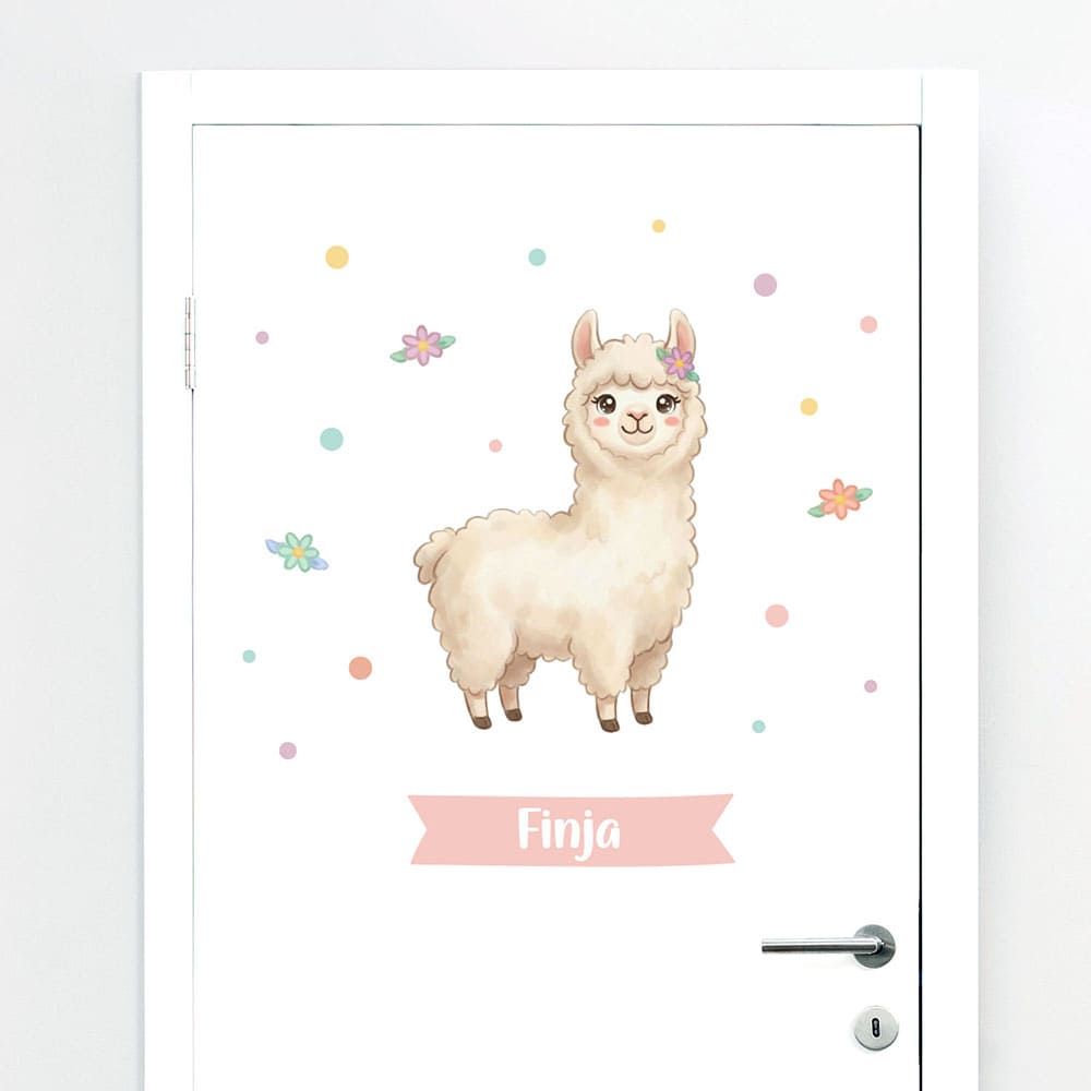 Türaufkleber Llama #20