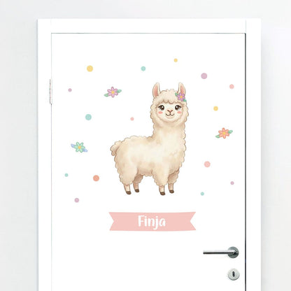 Türaufkleber Llama #20