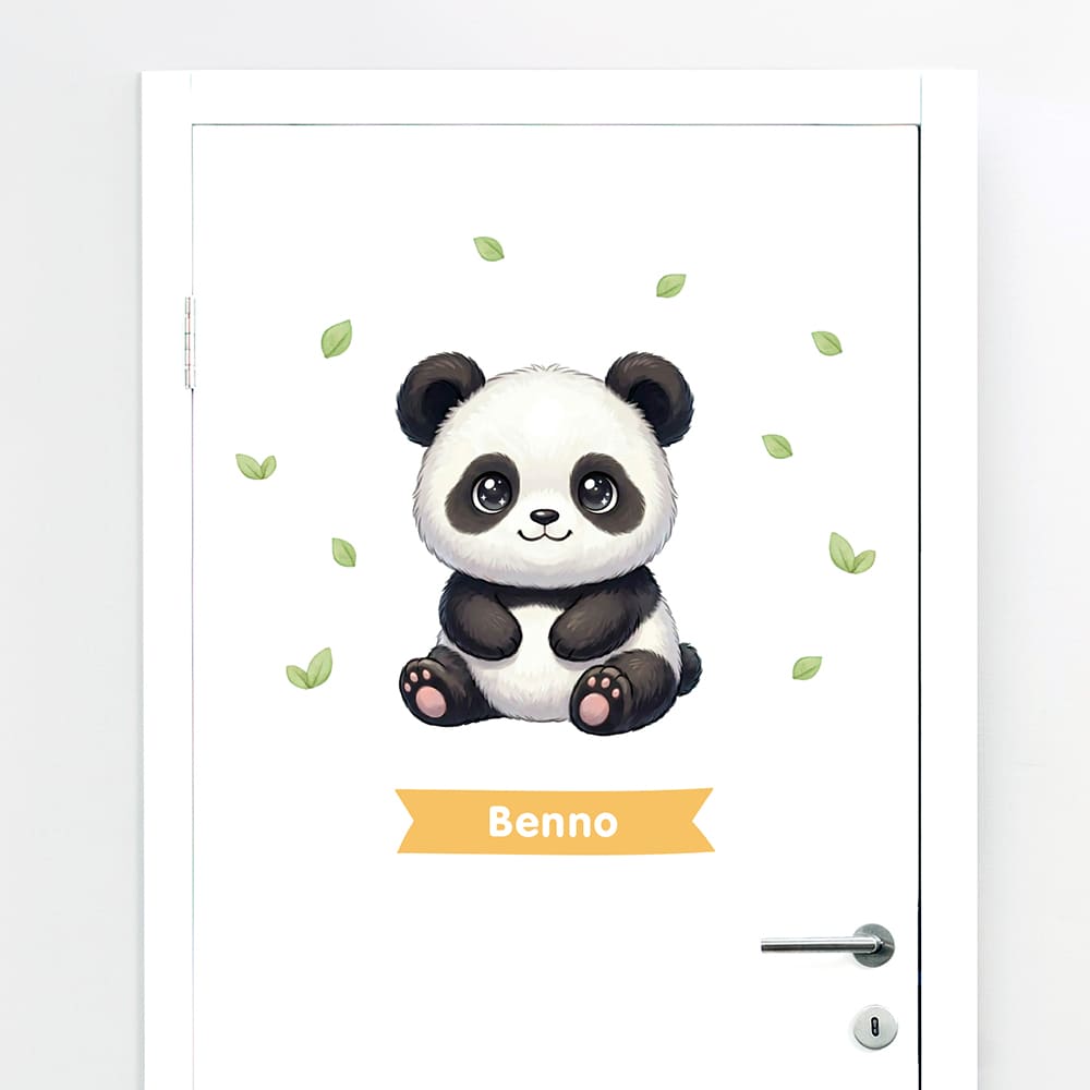 Türaufkleber Panda Aquarell #84