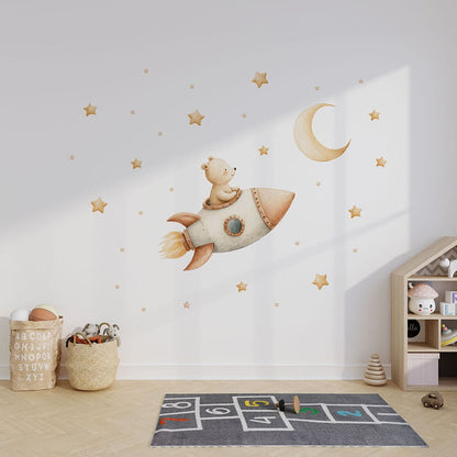 Bär mit Rakate Wandtattoo #145