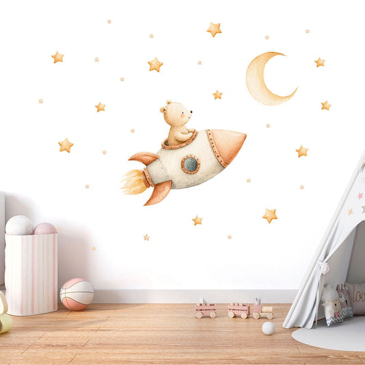 Bär mit Rakate Wandtattoo #145 Bild