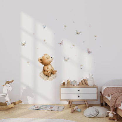 Bär und Pusteblume Wandtattoo #146