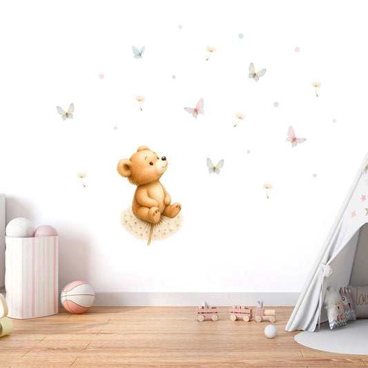 Bär und Pusteblume Wandtattoo #146 Bild