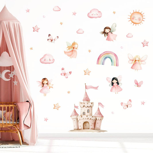 Schloß und Feen Wandtattoo #148 Bild