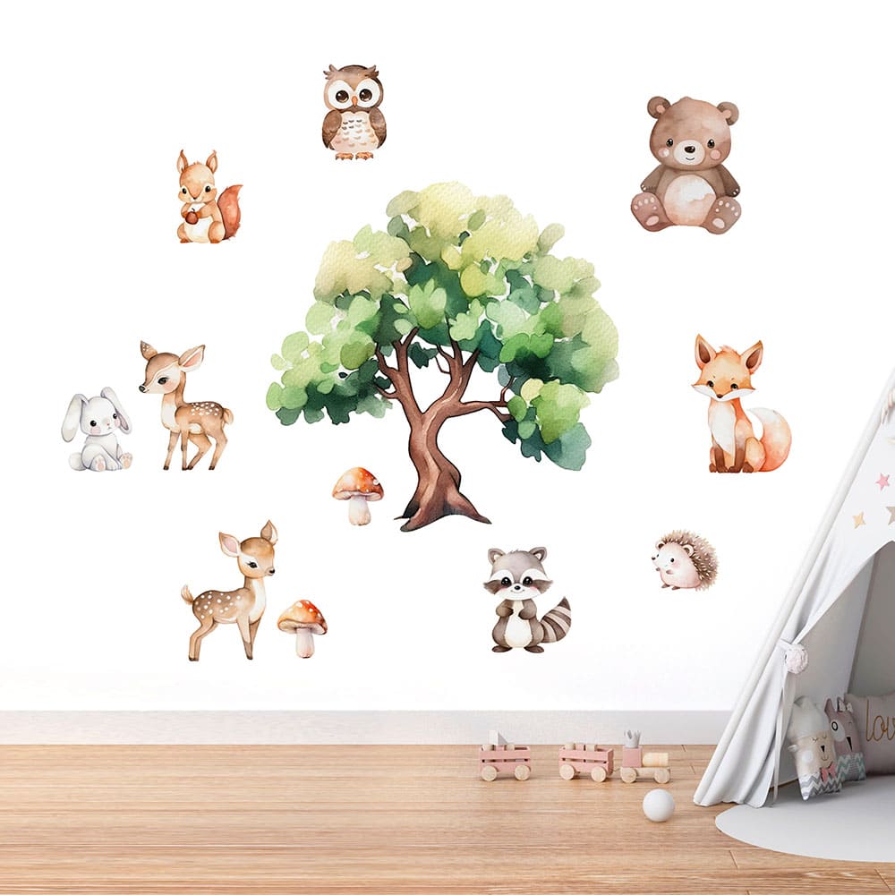 Waldtiere Wandtattoo #150