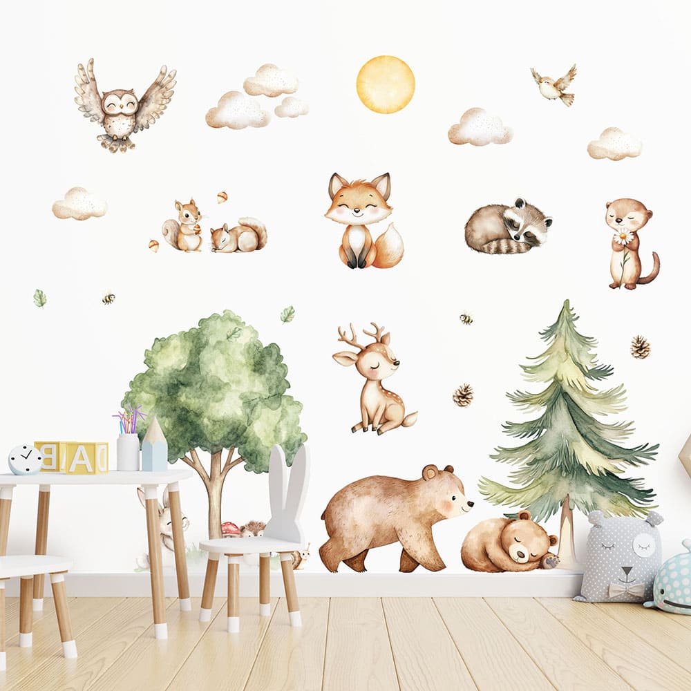 Waldtiere Wandtattoo #151