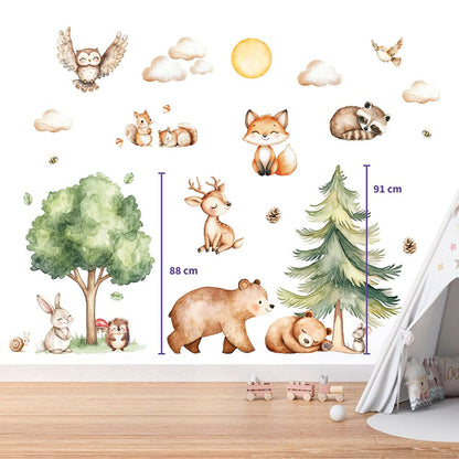 Waldtiere Wandtattoo #151