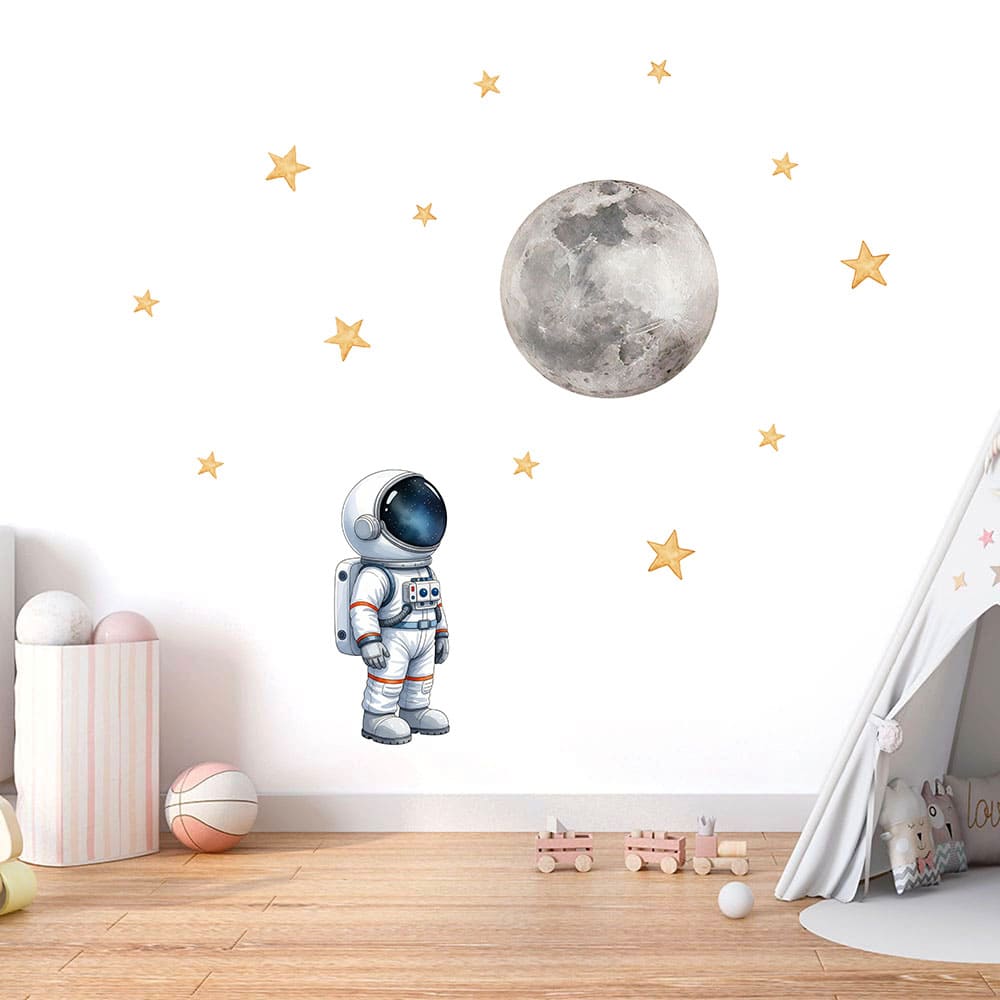Astronaut zum Mond Wandtattoo #25