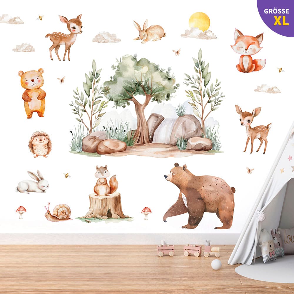 Waldtiere Wandtattoo #30