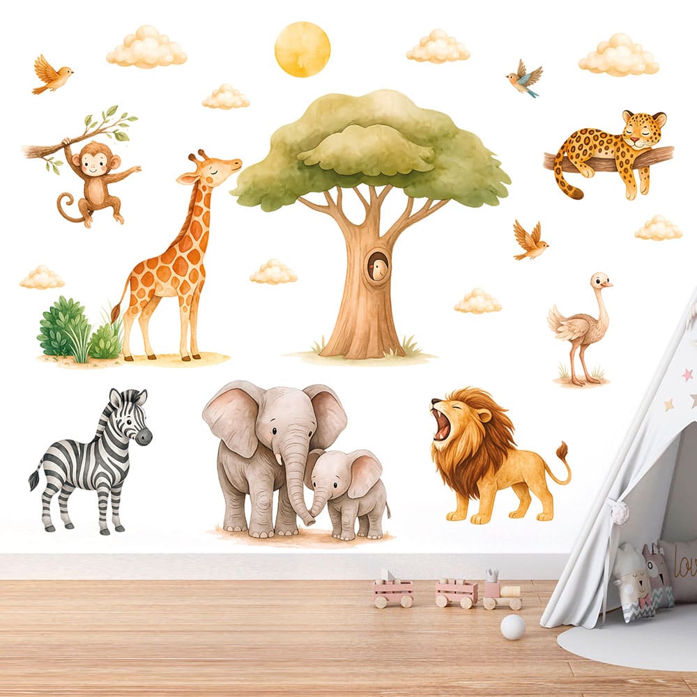 Dschungel Safari Wandtattoo #34