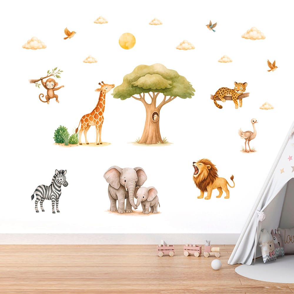 Dschungel Safari Wandtattoo #34