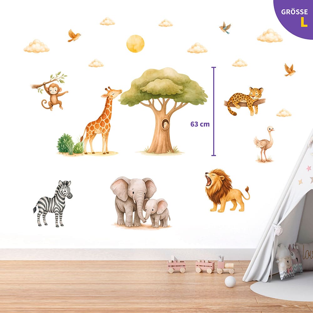 Dschungel Safari Wandtattoo #34