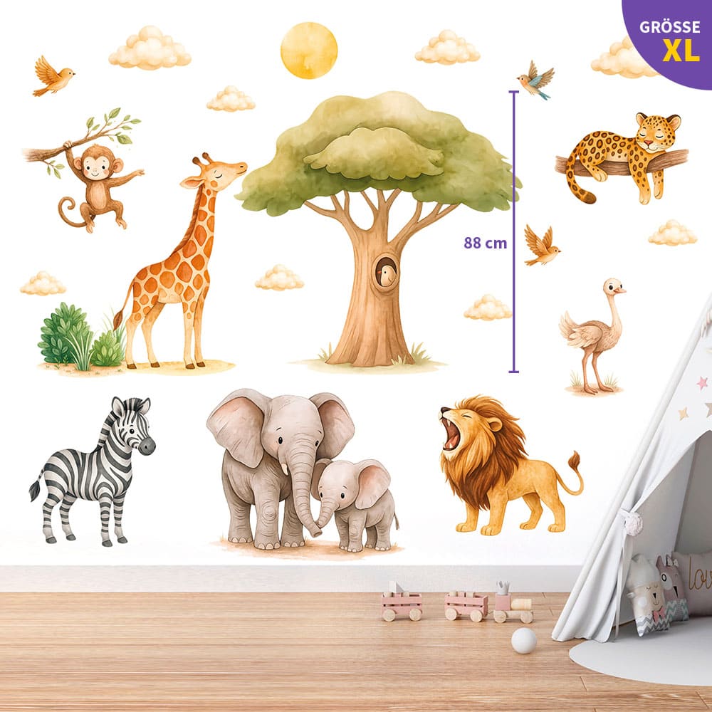 Dschungel Safari Wandtattoo #34